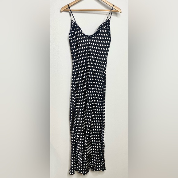 Zara Polka Dot Black Camisole Slip Womens Dress Size S - Picture 4 of 8